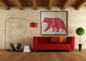 Red Skiview Bear